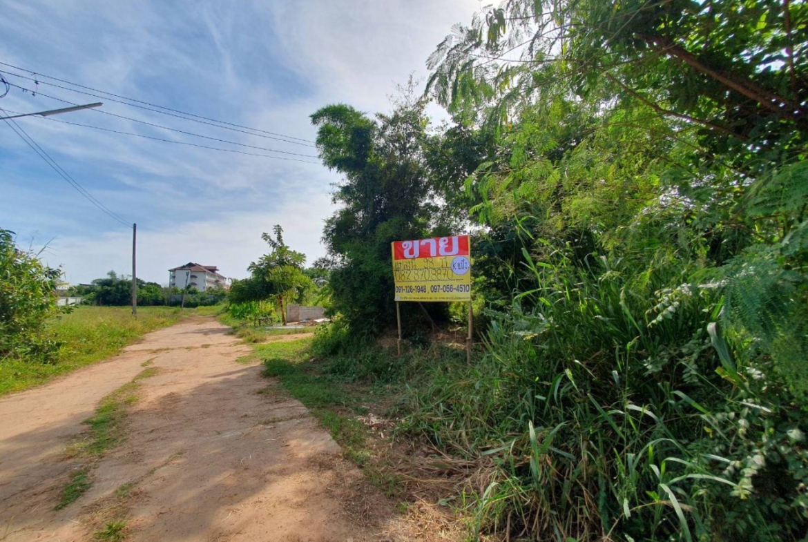 ขายด่วน ที่ดินสวยถมแล้ว 98 ตร.ว. กว้าง 14 ม. ลึก 25 ม. แปลงมุม