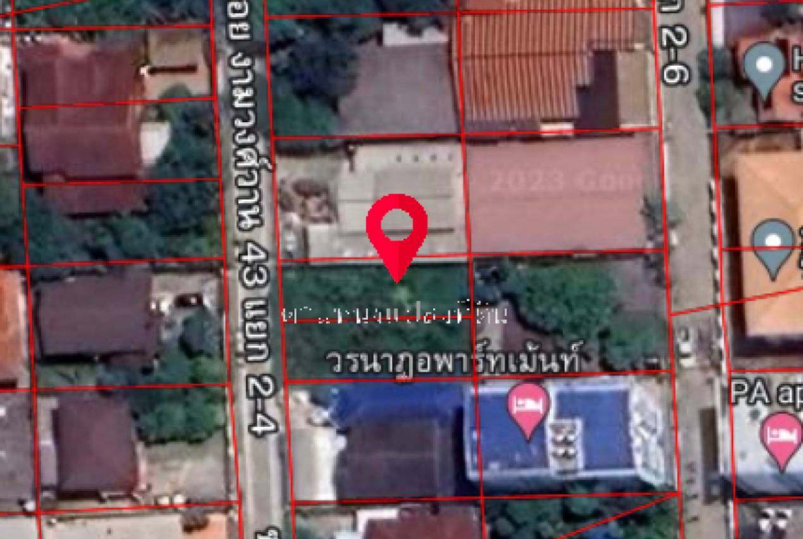 ขายที่ดินถมแล้ว ถนนงามวงศ์วาน43 แยก2-4 (ซอยชินเขต1/4)